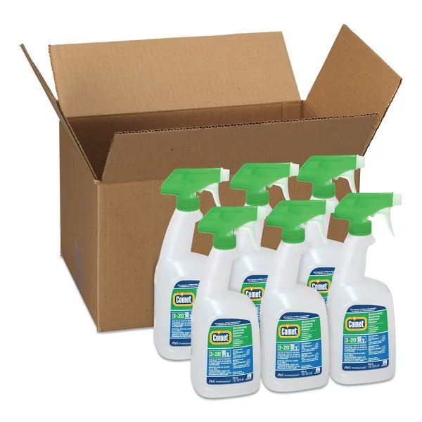 Cleaners & Detergents, Trigger Spray Bottle, Citrus, 6 PK, Comet, Mfr#: 19214