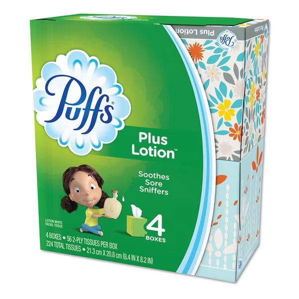 2 Ply Facial Tissue, 56 Sheets, Puffs, Mfr#: 34899