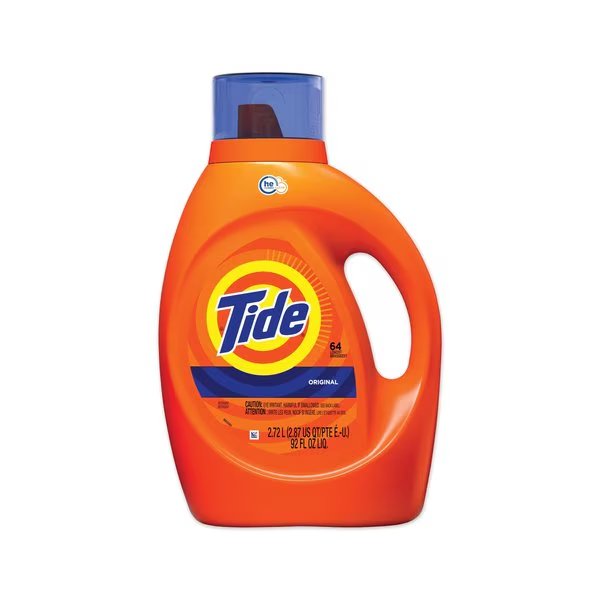 Laundry Detergent, 92 oz Bottle, Liquid, Tide® Original, 4 PK, Tide, Mfr#: 40217