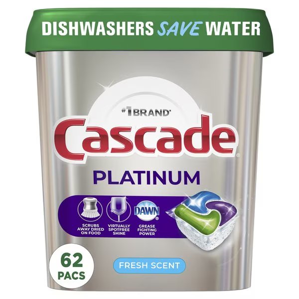 ActionPacs, Fresh Scent, 34.5 oz Bag, 62/Bag, Cascade, Mfr#: 97726PK