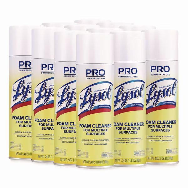 Cleaners & Detergents, Aerosol Spray, Fresh, 12 PK, Lysol, Mfr#: 36241-02775