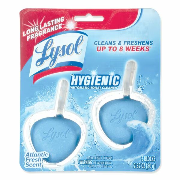 Hygienic Automatic Toilet Bowl Cleaner, Atlantic Fresh, PK2, Lysol, Mfr#: 19200-83721