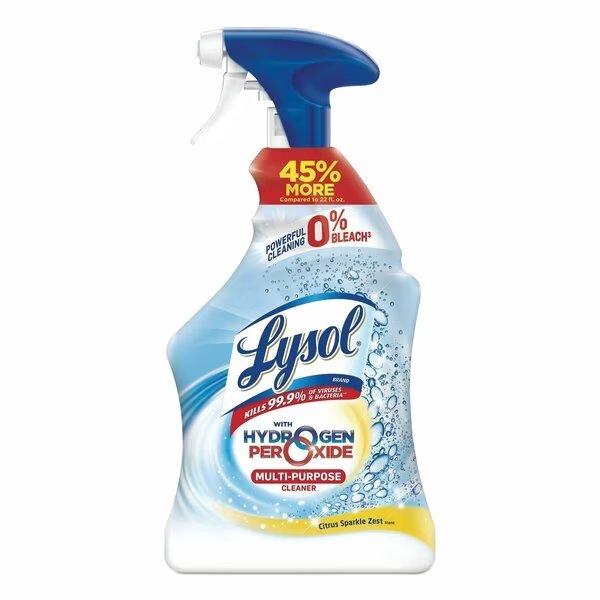 Cleaners & Detergents, 32 oz Trigger Spray Bottle, Citrus Sparkle Zest, 9 PK, Lysol, Mfr#: 19200-89289