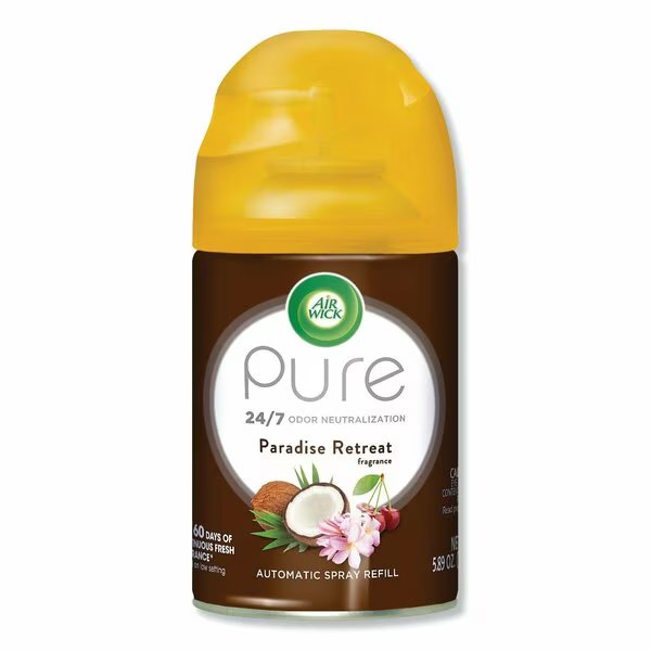Freshmatic Life Scents Ultra Refill, Paradise Retreat, 5.89 oz Aerosol Spray, Air Wick, Mfr#: 62338-91099