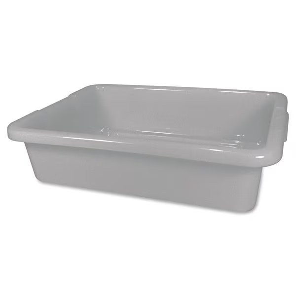 Bus/Utility Tote, 20 x 15 x 5, Gray, Rubbermaid Commercial, Mfr#: FG334900GRAY