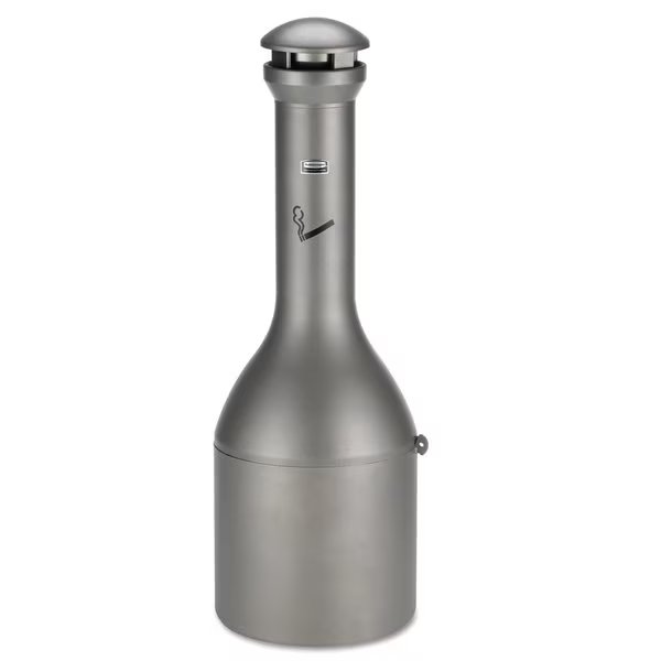 Infinity Traditional Smoking Receptacle, 4.1 gal, 39"H, Antique Pewter, Rubbermaid Commercial, Mfr#: FG9W3300ATPWTR