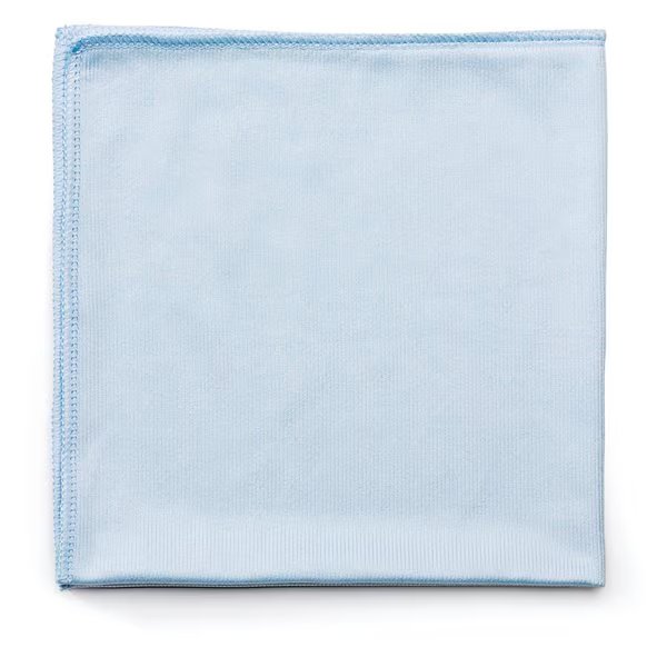 Exec Series Hygen Cleaning Cloths, Glass Microfiber, 16x16, Blue, PK12, Rubbermaid Commercial, Mfr#: FGQ63000BL00