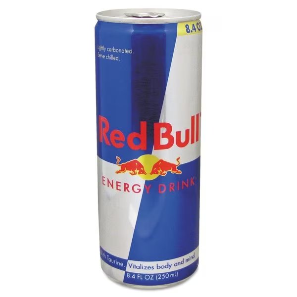Red Bull Energy Drink, Can, 8.4 oz., Ready to Drink, Original, 24 PK, Red Bull, Mfr#: RBD99124