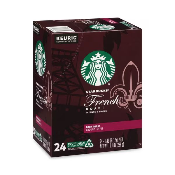 French Roast K-Cups, PK24 PK, Starbucks, Mfr#: 12434813