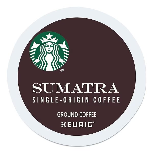 Sumatra Coffee K-Cups, Sumatran, K-Cup, PK96, 96PK, Starbucks, Mfr#: 12434953
