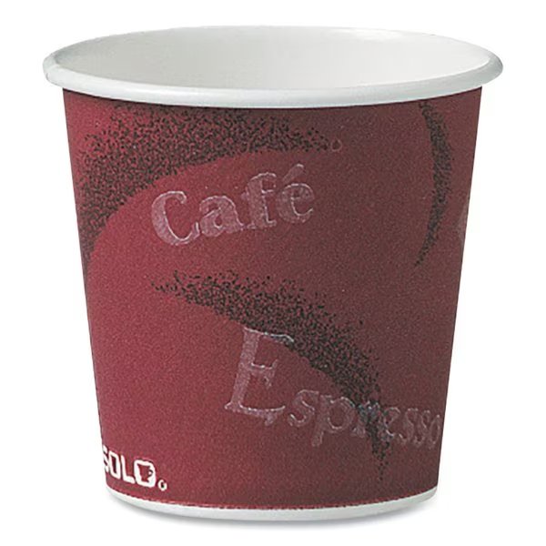 Polycoated Hot Paper Cups, 4 oz, Bistro Design, PK1000, Dart, Mfr#: 374SI-0041