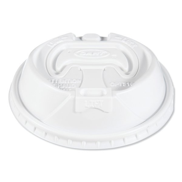 Optima Reclosable Lids for Paper Hot Cups 10-24 oz, White, PK1000, Dart, Mfr#: OPT316