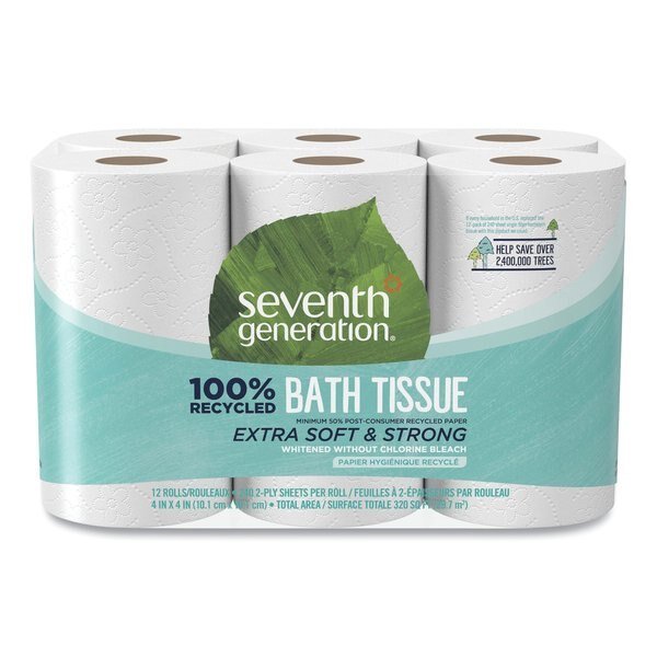Standard, 240 Sheets, White, 48 PK, Seventh Generation, Mfr#: SEV 13733