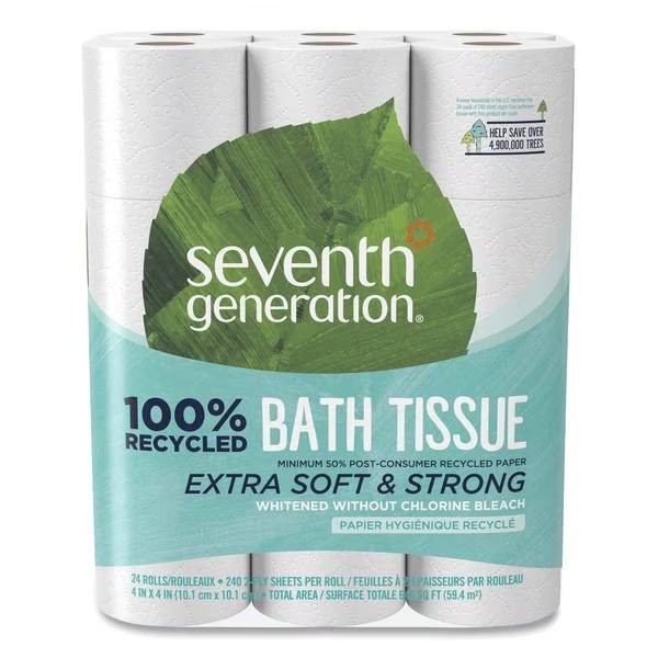 Standard, 240 Sheets, White, 24 PK, Seventh Generation, Mfr#: SEV 13738
