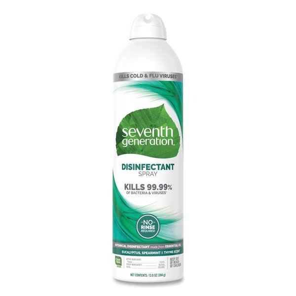 Cleaners & Detergents, Aerosol Can, Mint, 8 PK, Seventh Generation, Mfr#: 22981