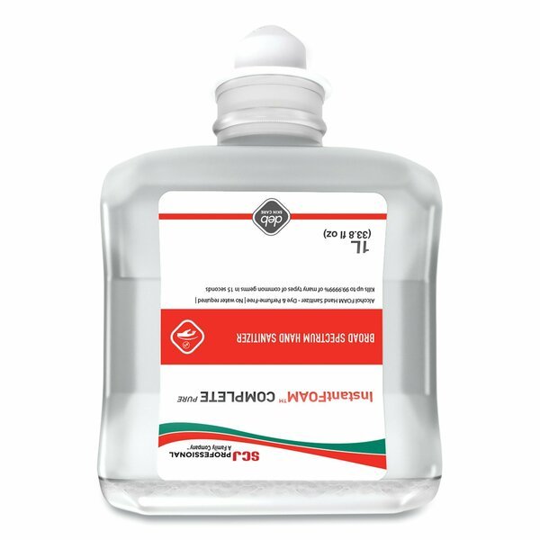 InstantFOAM COMPLETE PURE Alcohol Hand Sanitizer, 1 L Refill, Fragrance-Free, 6PK, Sc Johnson Professional, Mfr#: 10691240071003