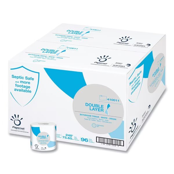 Paper Overwrap, 850 Sheets, White, 96 PK, Papernet, Mfr#: 410011
