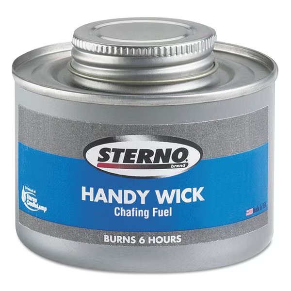 Handy Wick Chafing Fuel, Can, Methanol, Six-Hour Burn, PK24, Sterno, Mfr#: 10368