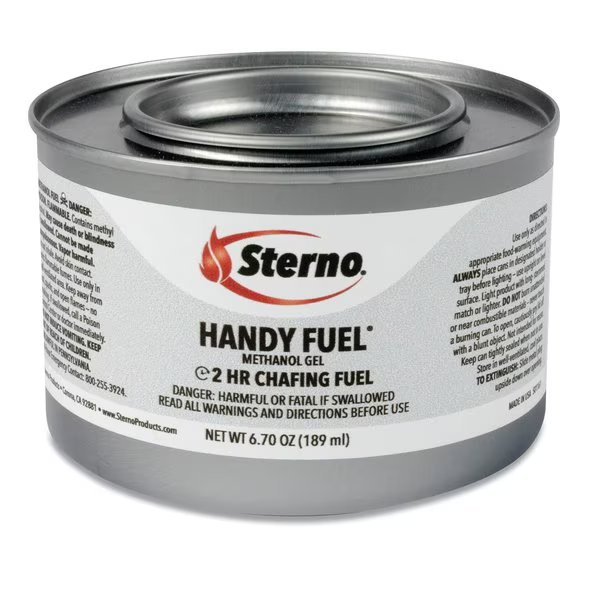 Handy Fuel Methanol Gel Chafing Fuel, 6.7 oz, Two-Hour Burn, PK72, Sterno, Mfr#: 20660