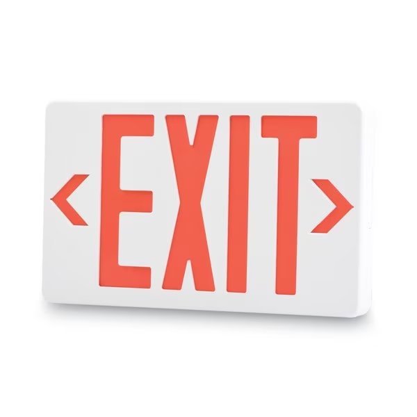 LED Exit Sign, 12 1/4"x2 1/2"x8 3/4", Tatco, Mfr#: 07230