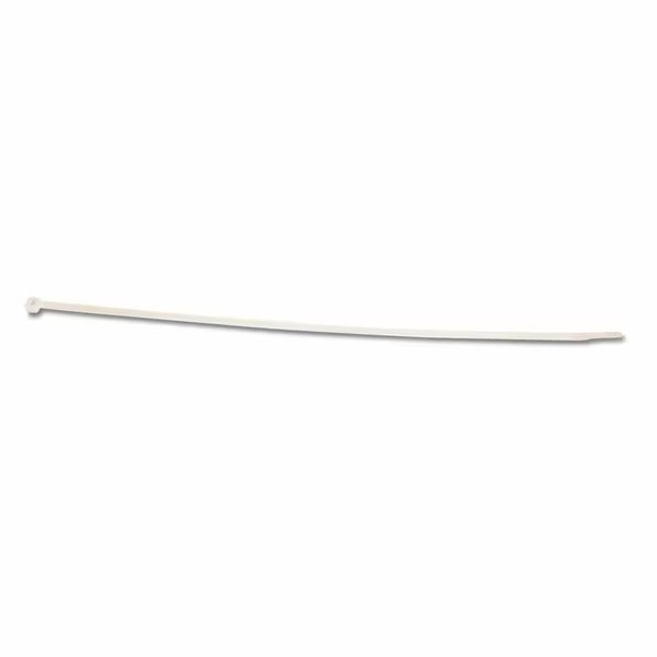 8" L, 3/16" W, natural Plastic Cable Tie, Tensile Strength: 50 lb., Tatco, Mfr#: 22200