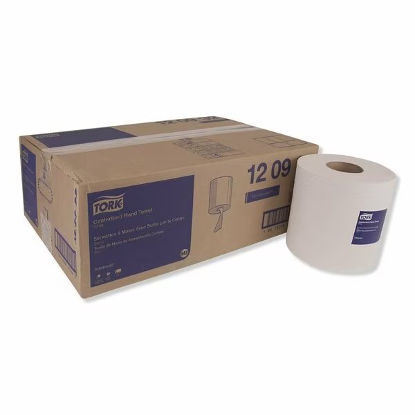 Tork Centerfeed Paper Towel White M2, High Absorbency, 6 x 500 Sheets, 120932, Tork, Mfr#: 120932