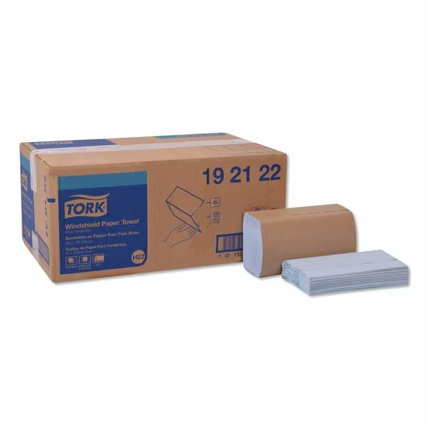 Tork Folded Windshield Paper Towel Blue H22, Extra Absorbent, 16 x 140 Towels, 192122, Tork, Mfr#: 192122