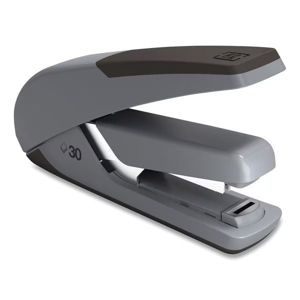 One-Touch DX-4 Desktop Stapler, 30-Sheet Capacity, Gray/Black, Tru Red, Mfr#: TR58483-CC