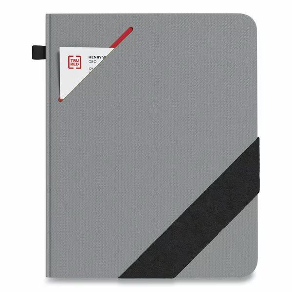 Large Starter Journal, 1 Subject, Narrow Rule, Gray Cover, 10 x 8, 192 Sheets, Tru Red, Mfr#: TR58413