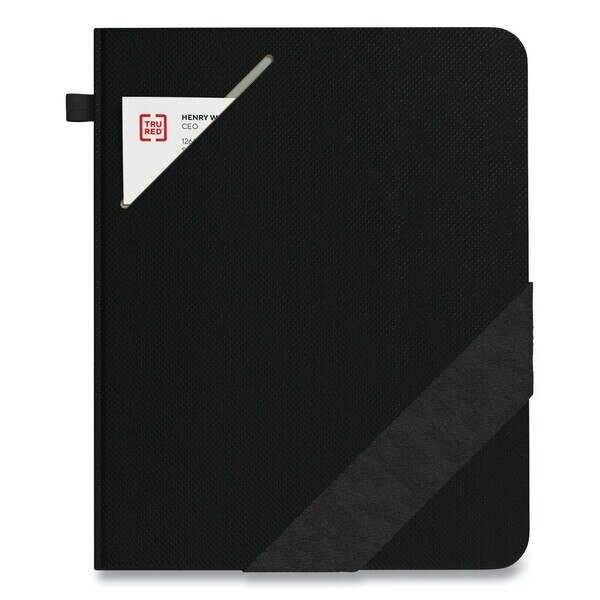Large Starter Journal, 1 Subject, Narrow Rule, Black Cover, 10 x 8, 192 Sheets, Tru Red, Mfr#: TR58412