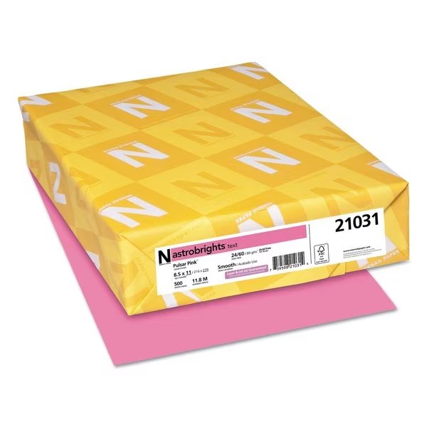 ColoPaper, PulsarPink, 500, PK500, Neenah Paper, Mfr#: 21031