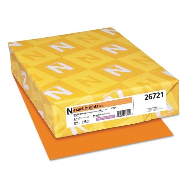 BrightsPaper, 8.5x11, Bright, 50lb, PK500, Neenah Paper, Mfr#: 26721