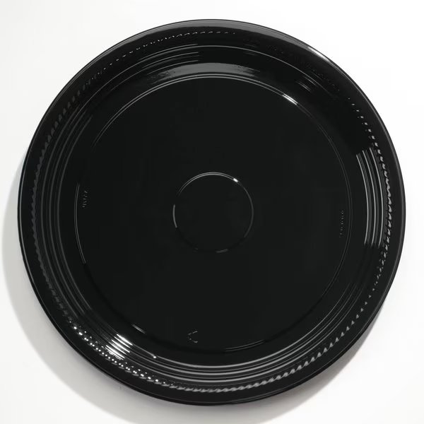 Caterline Casuals Thermoformed Platters, PET, Black, 18" Dia., PK25, Wna, Mfr#: WNA A518PBL