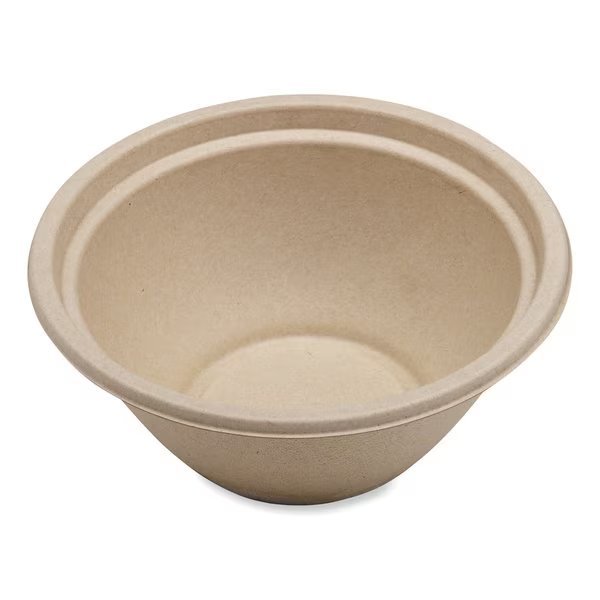 Fiber Bowls, 32 oz, 7.4 x 7.4 x 3.2, Natural, Paper, 500PK, World Centric, Mfr#: BO-SC-U32-LFP