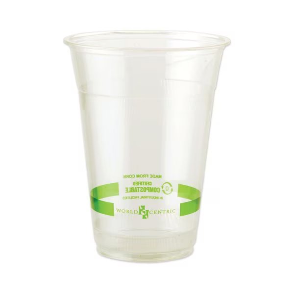 Clear Cold Cups, 20 oz, Clear, PK1000, World Centric, Mfr#: CPCS20