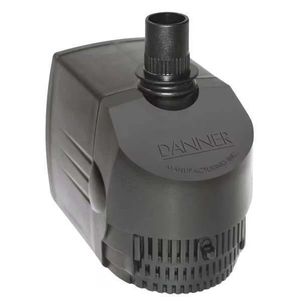 400 GPH Aquarium pump w/adjustable flow control. 6' power cord., Danner, Mfr#: 6527