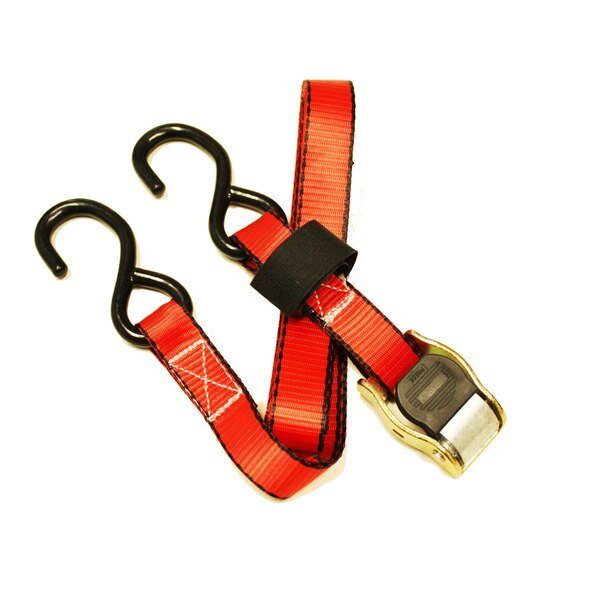 1" x 10Ft 300 LBS WORKING LOAD LIMIT CAMBUCKLE TIE DOWN W/ S-HOOKS, Everest, Mfr#: B11101