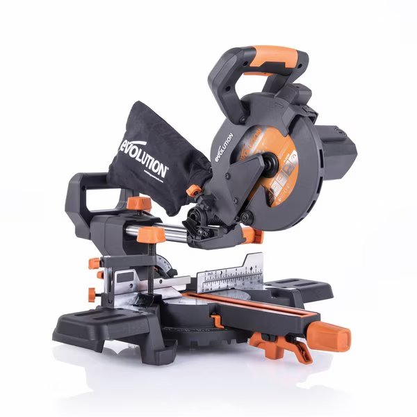 7-1/4" Multi Material Sliding Compound Miter Saw, Evolution, Mfr#: R185SMS+