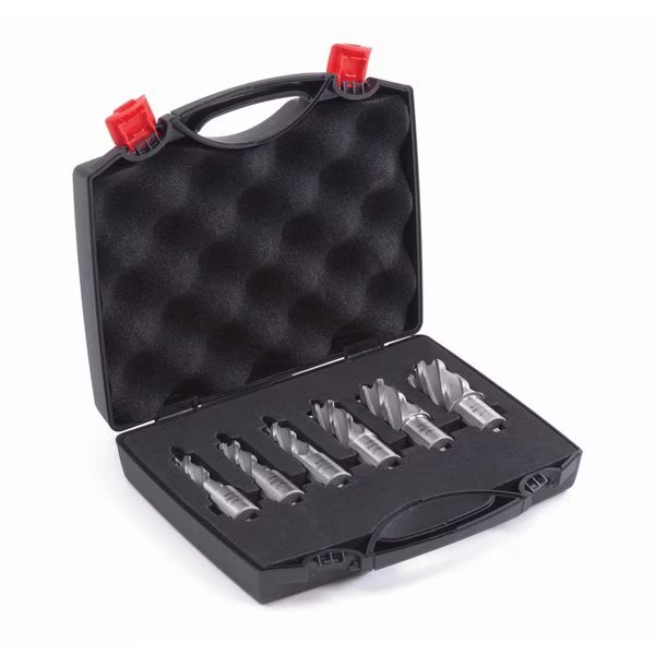 6pc 2" Depth Annular TCT Mag Drill Cutter Set 11/16" To 1", Evolution, Mfr#: A-CT6SET-2