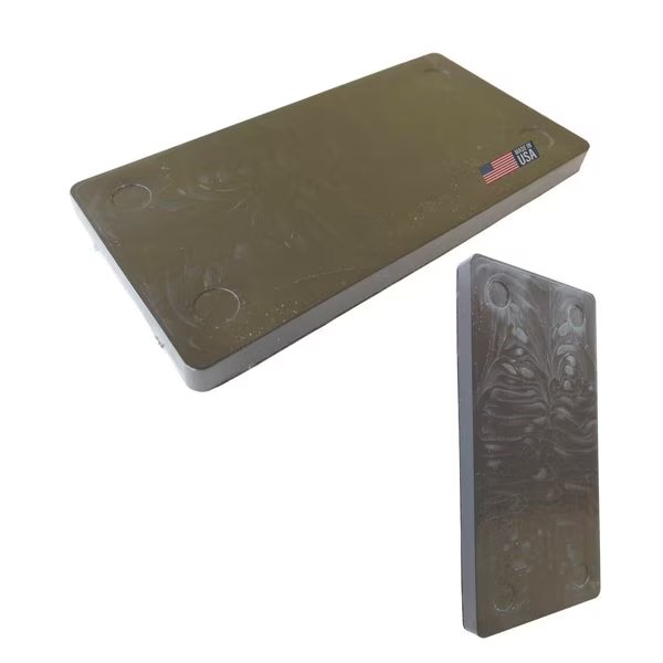 1/4", 2" x 4" Plastic Flat Plate Shims  Black 300pc/box (25 sheets of 12), Glazelock, Mfr#: FS01