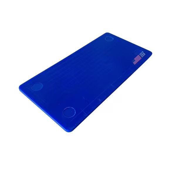 1/16", 2" x 4" Plastic Flat Plate Shims Blue 480pc/box (40 sheets of 12), Glazelock, Mfr#: FS03