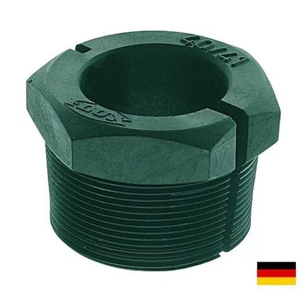 Compression Gland for 40/41 mm OD pumps, Conductive Polypropylene, Flux, Mfr#: 24-ZORO0266