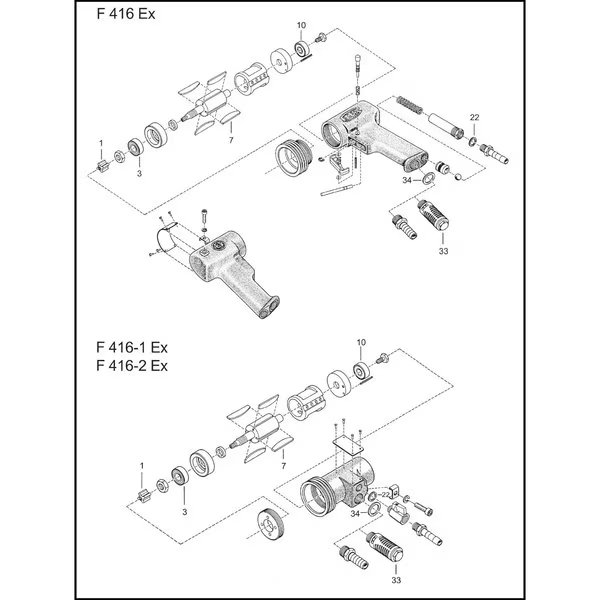 Rebuild Kit for F416 Air Motor, Flux, Mfr#: 24-ZORO0301