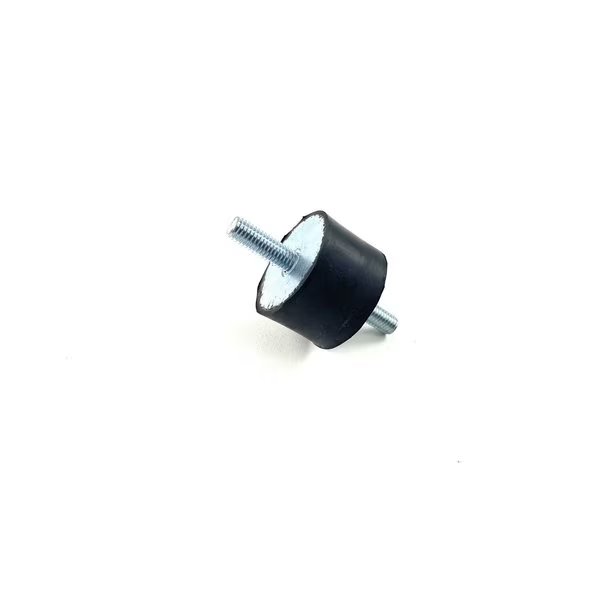 Rubber vibration isolator mount, male to male, metric, Natural Rubber 50A, Zinc-plated steel, Fairchild Industries, Mfr#: RVI1011-MM50
