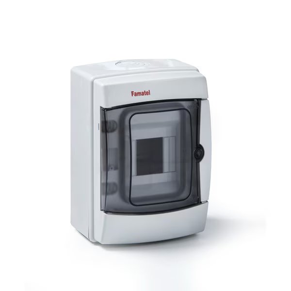 IP65 DIN Rail Circuit Breaker Enclosure Module and Outdoor Use, Famatel, Mfr#: 3904-TTB