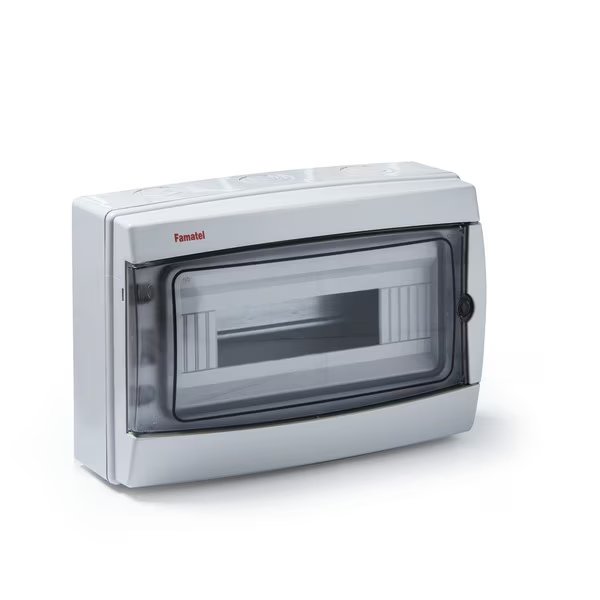 IP65 DIN Rail Circuit Breaker Enclosure Module and Outdoor Use, Famatel, Mfr#: 3912-TTB