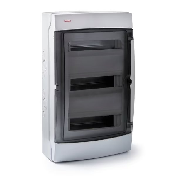IP65 DIN Rail Circuit Breaker Enclosure Module and Outdoor Use, Famatel, Mfr#: 3942-TTB1