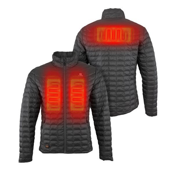 Men's Black Heated Jacket, 3X, 7.4V, Mobile Warming, Mfr#: MWMJ04010720