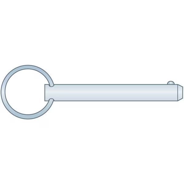 Detent Pin 1/4 x 5 MCS ZC, Heritage Industrial, Mfr#: DTP-0250-5000