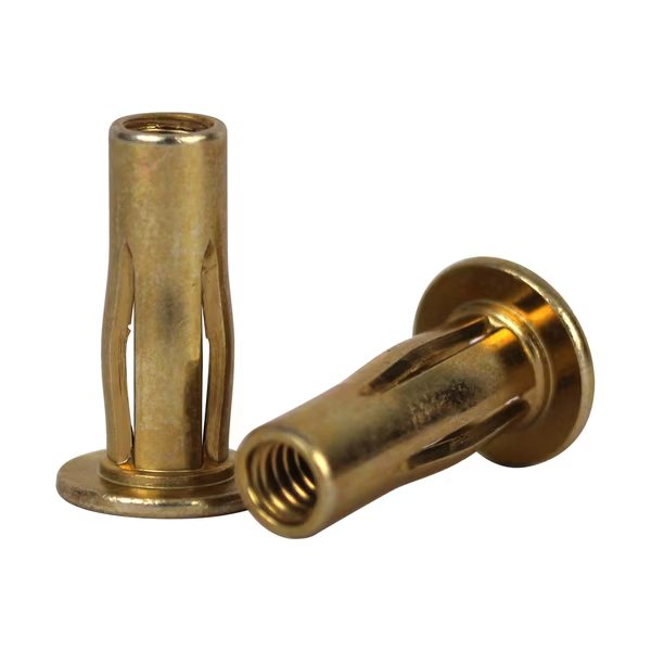 Rivet Nut, 1/4"-20 Thread Size, 0.645 in Flange Dia., 1.234 in L, Steel, G.L. Huyett, Mfr#: BTI-CPB2-2520-500/B1
